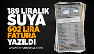 189 Liralık suya 602 lira fatura yazıldı!