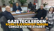 Gazeteciler Kilimli İlçe Emniyet Müdürü Sivri'yi makamında ziyaret etti!