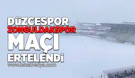 Düzcespor - Zonguldakspor maçı kar nedeniyle ertelendi!