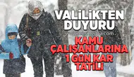 Kamu çalışanlarına 1 gün kar tatili!