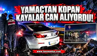 Yamaçtan kopan kayalar can alıyordu!