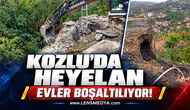 Kolzu'da heyelan... Evler boşaltılıyor!