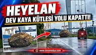 ALAPLI-EREĞLİ YOLUNDA KORKUTAN HEYELAN! TONLARCA AĞIRLIĞINDAKİ KAYA YOLU KAPATTI