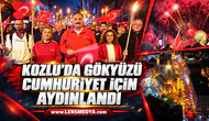 Kozlu'da gökyüzü Cumhuriyet için aydınlandı!