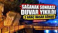 Çateş lojmanlarında duvar çöktü!