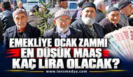 EMEKLİYE OCAK ZAMMI; EN DÜŞÜK MAAŞ KAÇ LİRA OLACAK