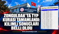 ZONGULDAK’TA TYP KURASI TAMAMLANDI: KİLİMLİ SONUÇLARI BELLİ OLDU