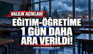 ZONGULDAK’TA OKULLARA BİR GÜN DAHA ARA VERİLDİ!