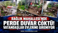 Bağlık Mahallesi’nde perde duvar çöktü! Vatandaşlar evlerine giremiyor