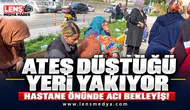 Hastane önünde acı bekleyiş!