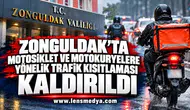 Zonguldak’ta motosiklet ve motokuryelere yönelik trafik kısıtlaması kaldırıldı