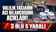 Valilik maden faciasının acı bilançosunu açıkladı: 3 ölü 5 yaralı!