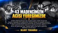 TISKAOĞLU: “43 MADENCİMİZİN ACISI YÜREĞİMİZDE”