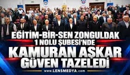 Eğitim-Bir-Sen Zonguldak 1 Nolu Şubesi'nde Kamuran Aşkar güven tazeledi