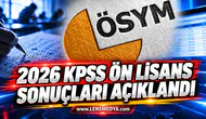 2026 KPSS Ön Lisans sonuçları açıklandı
