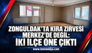 Zonguldak’ta kira zirvesi Merkez’de değil: İki ilçe öne çıktı