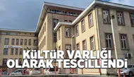 Kültür varlığı olarak tescillendi!