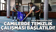 Camilerde temizlik çalışması başlatıldı!