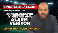 Zonguldakspor iyi gidiyor ama alarm veriyor! Devrekspor - Çaycumaspor