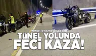 Tünel yolunda feci kaza!
