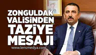 Zonguldak Valisinden Taziye Mesajı
