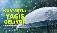 Kuvvetli yağış geliyor