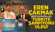 Eren Çakmak Türkiye Şampiyonu oldu