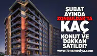 Şubat ayında Zonguldak'ta kaç konut ve dükkan satıldı?