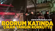 Bodrum katında çıkan yangın korkuttu!