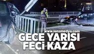 Gece yarısı feci kaza... 2 Yaralı!