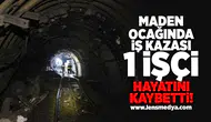 Maden ocağında iş kazası... 1 İşçi hayatını kaybetti!