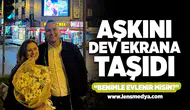 Aşkını Dev Ekrana Taşıdı: “Benimle Evlenir misin?”