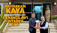 Kaymakam Kaya Çanakçılar'ı ziyaret etti