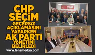 CHP seçim geçersiz açıklamasını yaparken AK Parti yönetimi belirledi!