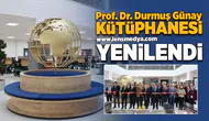 Prof. Dr. Durmuş Günay Kütüphanesi yenilendi