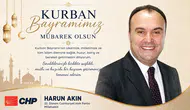 Harun Akın'ın Kurban Bayramı Mesajı