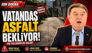Vatandaş asfalt bekliyor... Başkan yama yapıyor!