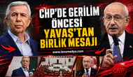 MANSUR YAVAŞ’TAN KILIÇDAROĞLU’NA DİKKAT ÇEKEN ÇAĞRI