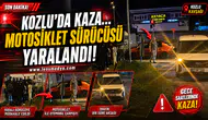KOZLU’DA AKILLI KAVŞAKTA KAZA: MOTOSİKLET SÜRÜCÜSÜ YARALANDI