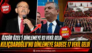 KILIÇDAROĞLU’NU 17, ÖZEL’İ 93 VEKİL DİNLEDİ İDDİASI