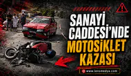Sanayi Caddesi'nde motosiklet kazası!