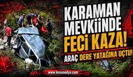 Karaman mevkiinde feci kaza... 2 Yaralı yaralı!
