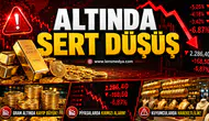 ALTINDA SERT DÜŞÜŞ: GRAM 6 BİN 260 TL’YE GERİLEDİ