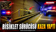 Tünelde bisiklet kazası: Bir kişi yaralandı