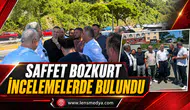 SAFFET BOZKURT YOL PROJELERİNİ YERİNDE İNCELEDİ