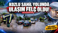 Kozlu Sahil yolunda ulaşım felç oldu!