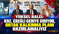 Yüksel Balcı: Kdz. Ereğli geriye gidiyor, ortak kalkınma planı hazırlamalıyız