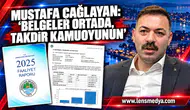 Mustafa Çağlayan: “Belgeler Ortada, Takdir Kamuoyunun”