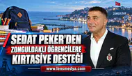 SEDAT PEKER’DEN ZONGULDAKLI ÖĞRENCİLERE KIRTASİYE DESTEĞİ