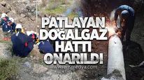 Patlayan Doğalgaz Hattı Tamir Edildi